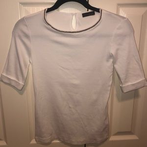 Authentic PESERICO Tricot Quarter Sleeve Tee